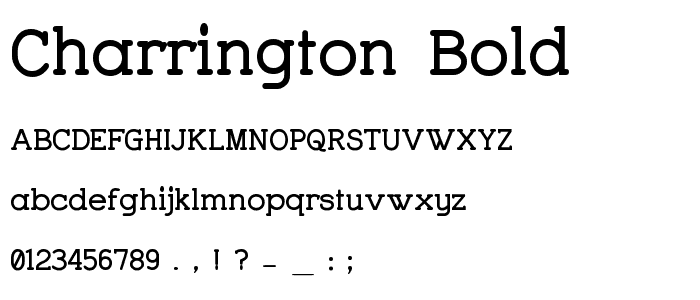 Charrington Bold font